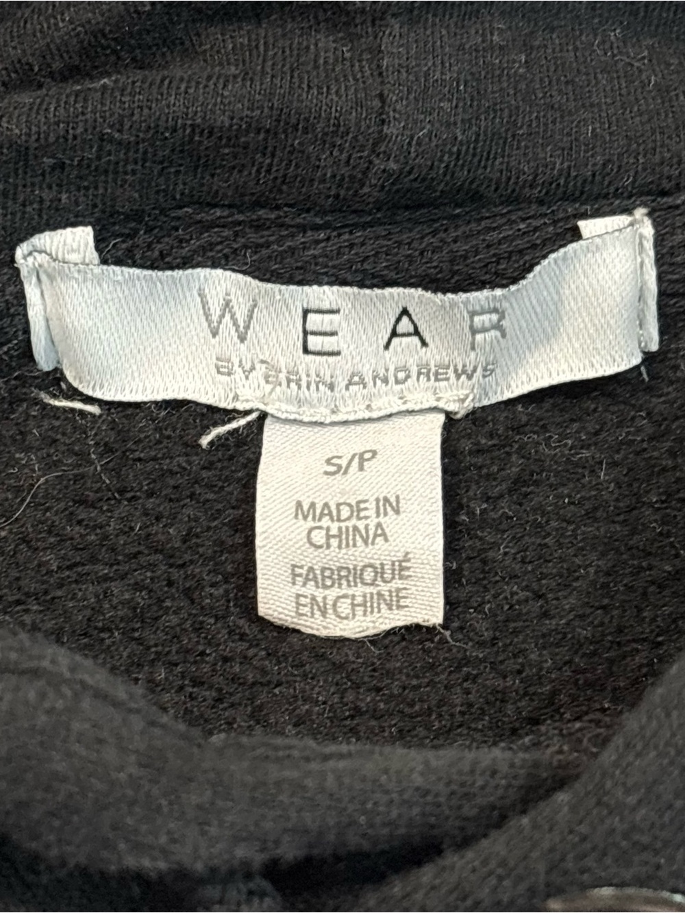 WEAR by Erin Andrews Kansas City Chiefs Cropped Hoodie Womens Small Black NFL - Picture 12 of 15